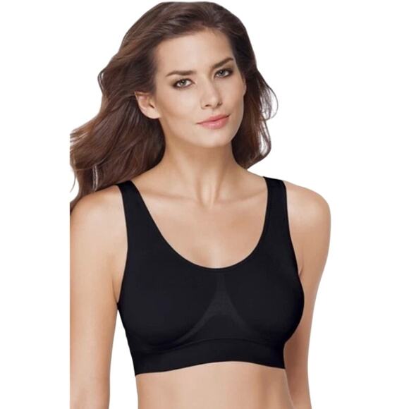 Wacoal B-Smooth Black Wirefree Bralette Bra 835275 Size 38 - Picture 6 of 6